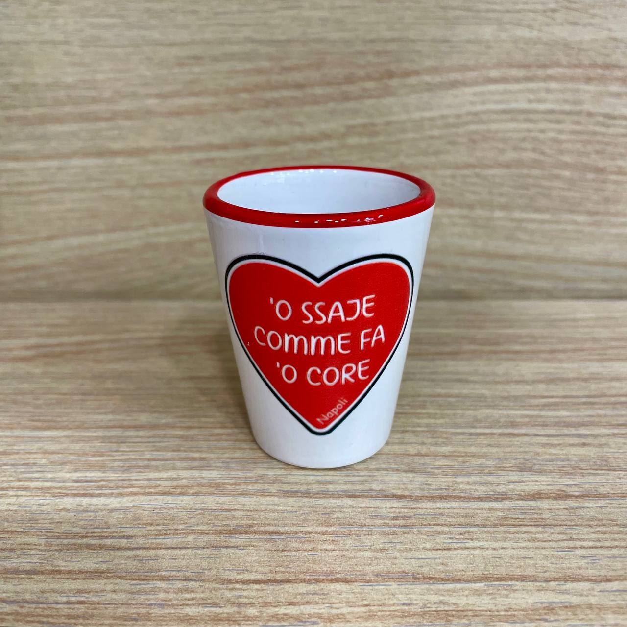 “'O SSAJE COMME FA 'O CORE” GLASS GLASS