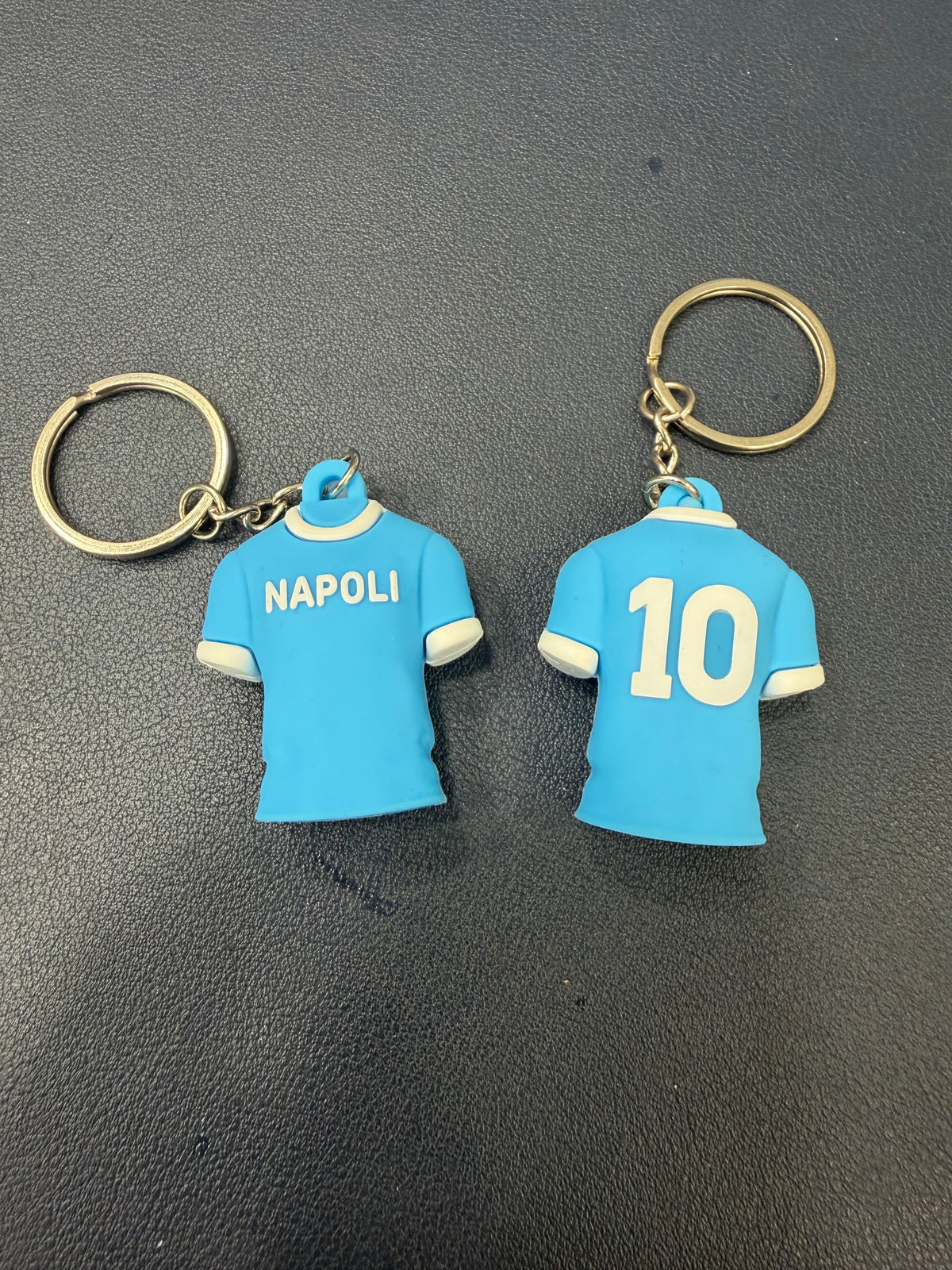 Portachiavi maglia Napoli 10 in gomma