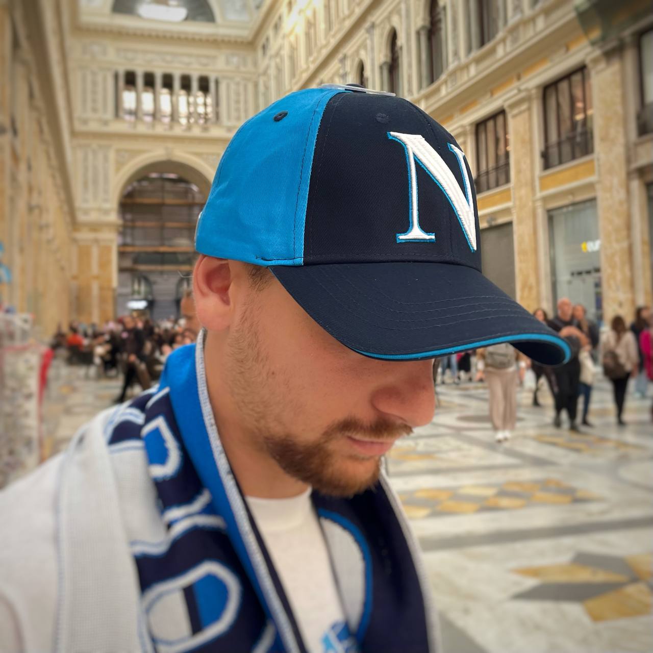 ADULT BLUE/LIGHT BLUE BASEBALL CAP - ENZO CASTELLANO