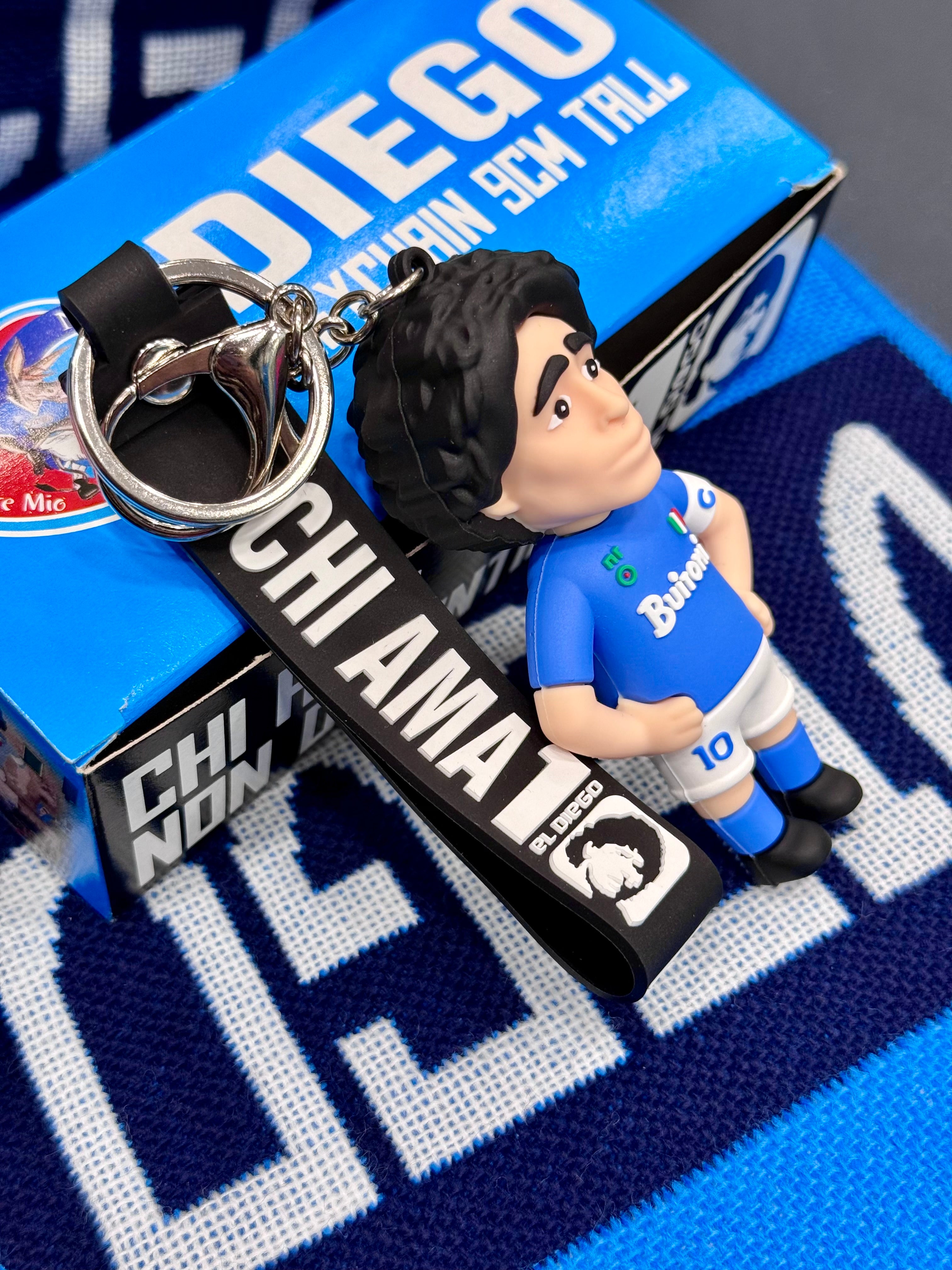 Portachiavi Diego in gomma 3D