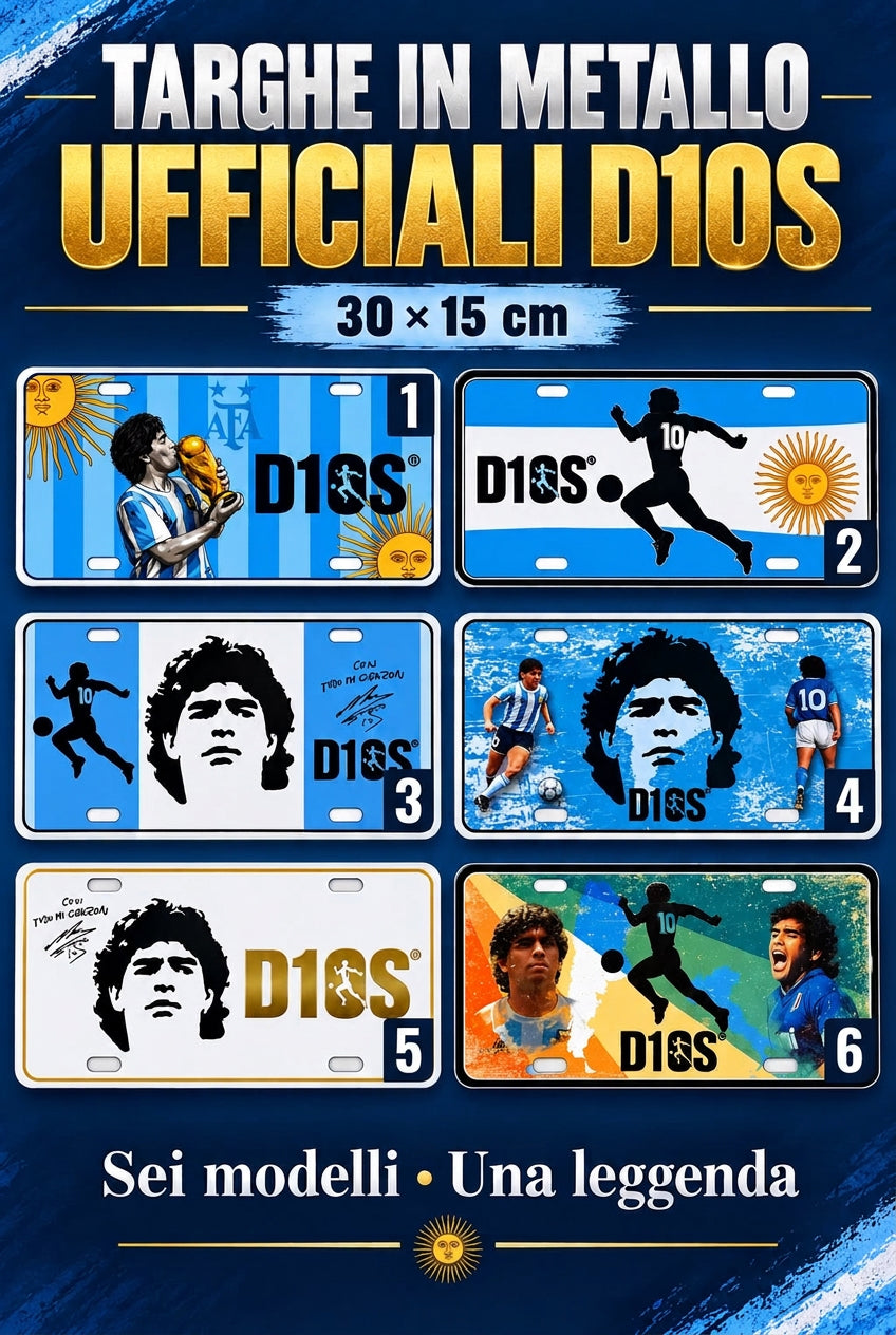 TARGHE D10S UFFICIALI