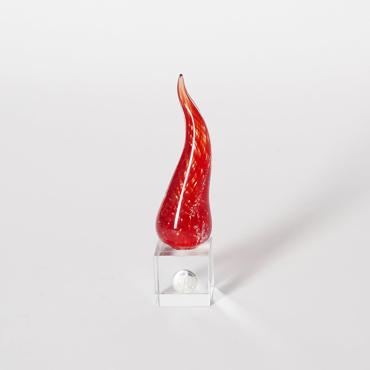 RED HORN IN MURANO GLASS